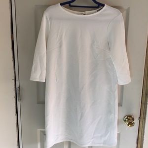 White ASOS ribbed dress